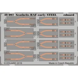 Seatbeltes RAF early STEEL, 1/48 - Eduard Accessories 49097