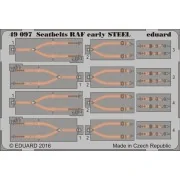Seatbeltes RAF early STEEL - Eduard Accessories 49097