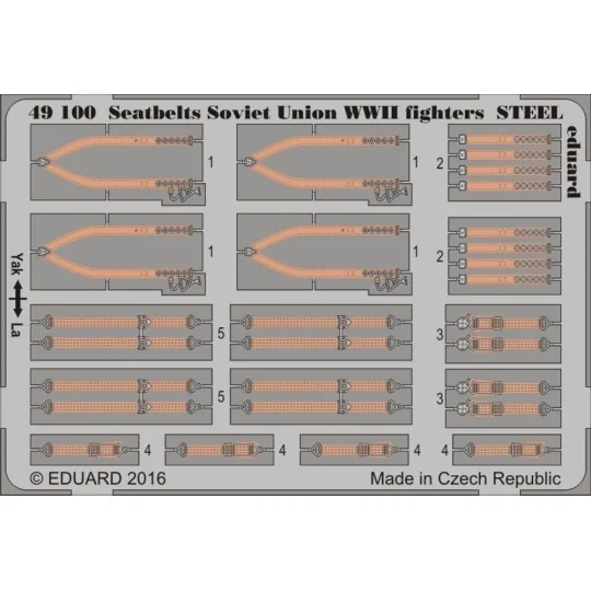 Seatbelts Soviet Union WWII fightersSTEE, 1/48 - Eduard Accessories...