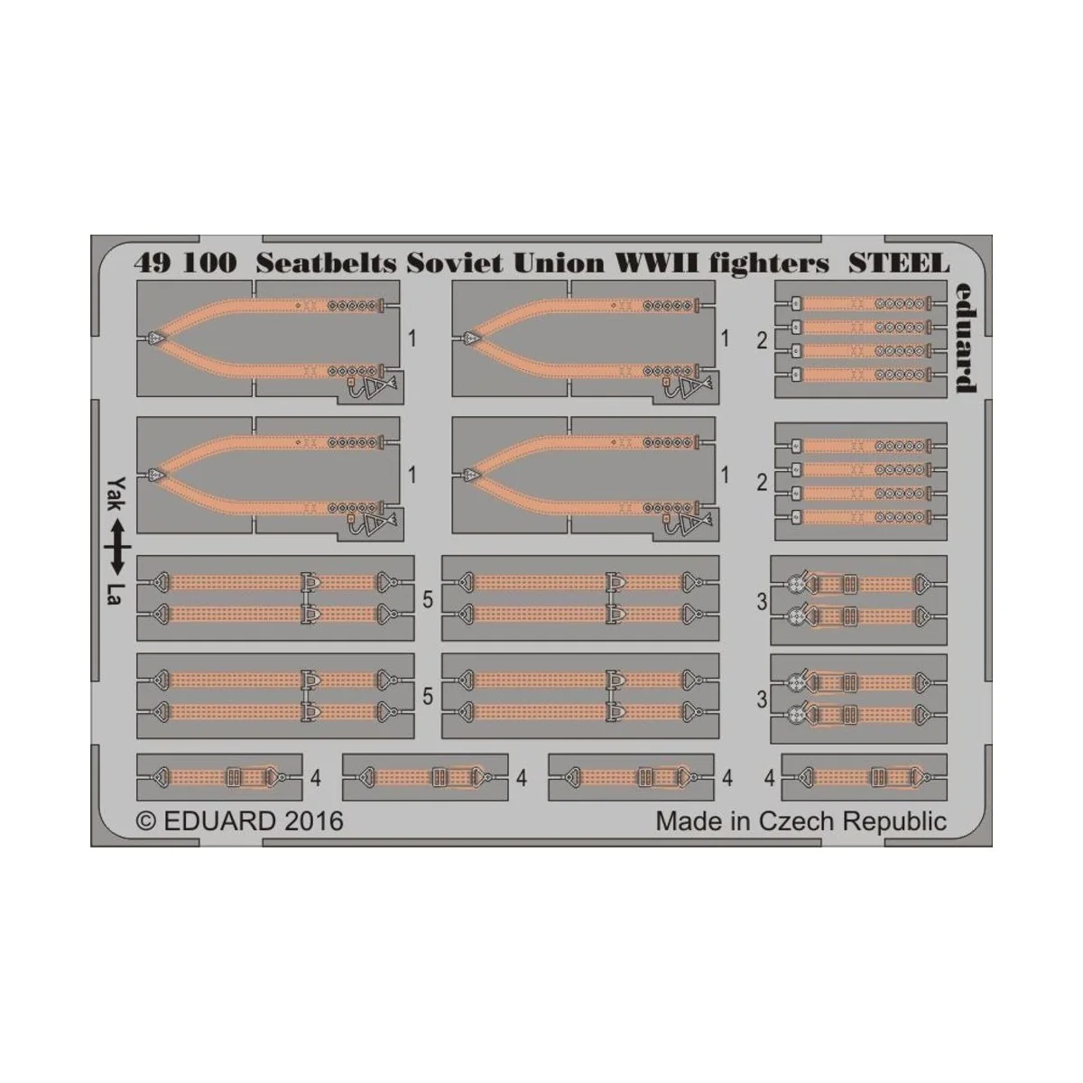 Seatbelts Soviet Union WWII fightersSTEE, 1/48 - Eduard Accessories...