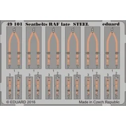 Seatbelts RAF late STEEL, 1/48 - Eduard Accessories 49101