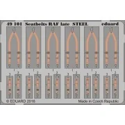 Seatbelts RAF late STEEL, 1/48 - Eduard Accessories 49101 Seatbelts RAF late STEEL, 1/48 - Eduard Accessories 49101