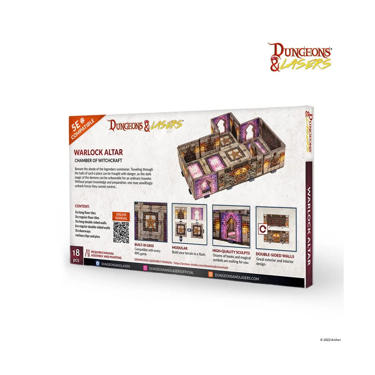 Dungeons & Lasers Expansion Set: WARLOCK ALTAR - Archon Studio DNL0053