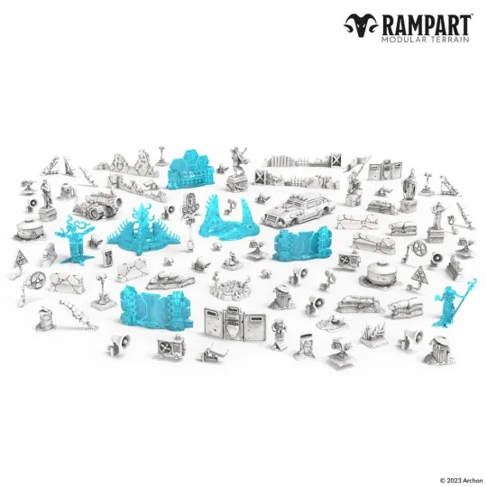 Modular Terrain: CITY RUINS BITS - Archon Studio RAM0008