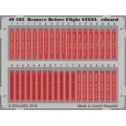 Remove Before Flight STEEL, 1/48 - Eduard Accessories 49103