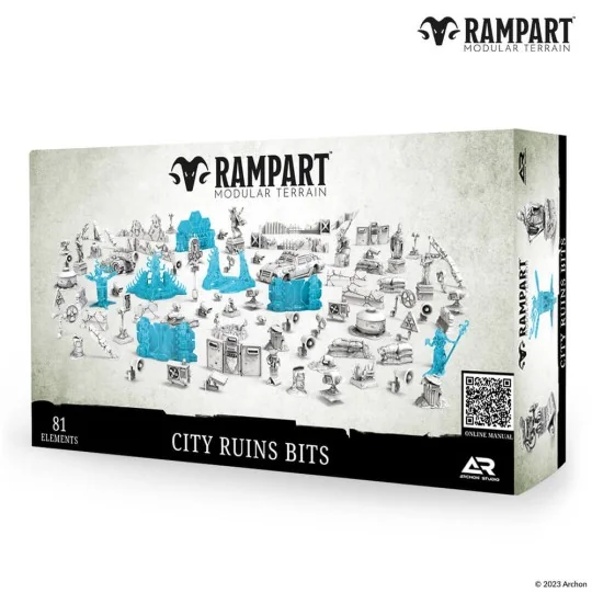 Modular Terrain: CITY RUINS BITS - Archon Studio RAM0008