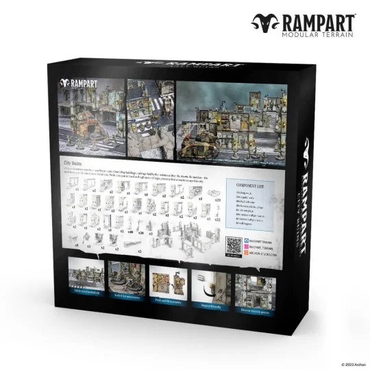 Modular Terrain: CITY RUINS - Archon Studio RAM0007
