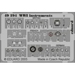 WW I Instruments, 1/48 - Eduard Accessories 49194