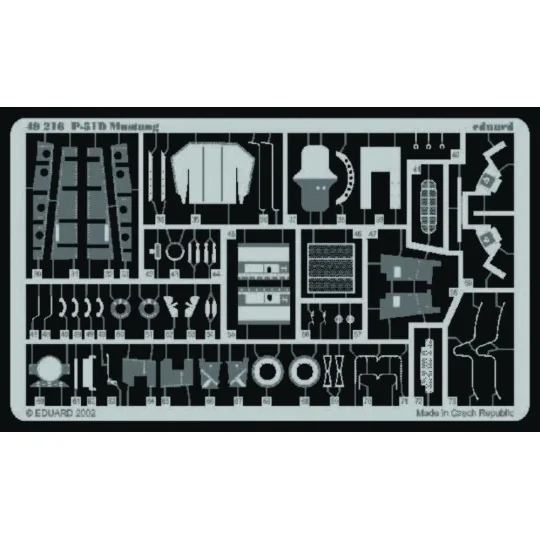 P-51D Mustang für Tamiya Bausatz - Eduard Accessories 49216