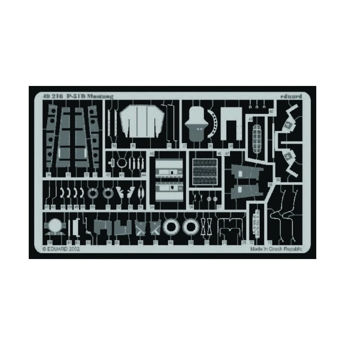 P-51D Mustang für Tamiya Bausatz, 1/48 - Eduard Accessories 49216 P-51D Mustang für Tamiya Bausatz, 1/48 - Eduard Accessories 49216