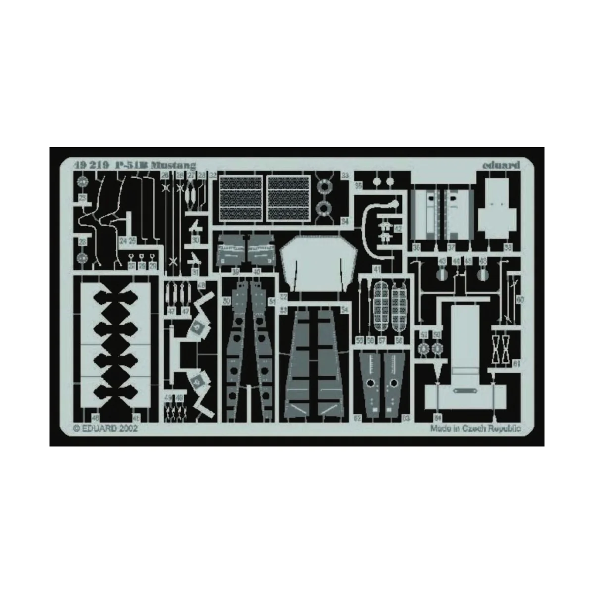 P-51B Mustang für Tamiya Bausatz, 1/48 - Eduard Accessories 49219