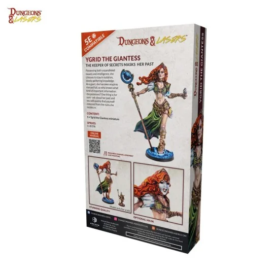 Dungeons & Lasers Miniatures: YGRID THE GIANTESS - Archon Studio DN...