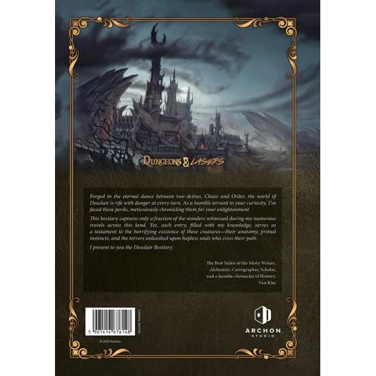 Dungeons & Lasers THE WORLD OF DEUSLAIR: BESTIARY BOOK (hardcover) ...