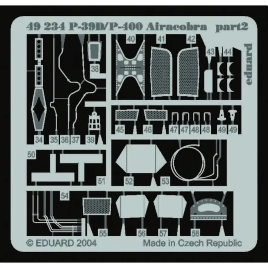 P-39D/P-400 Airacobra für Eduard Bausatz, 1/48 - Eduard Accessories...