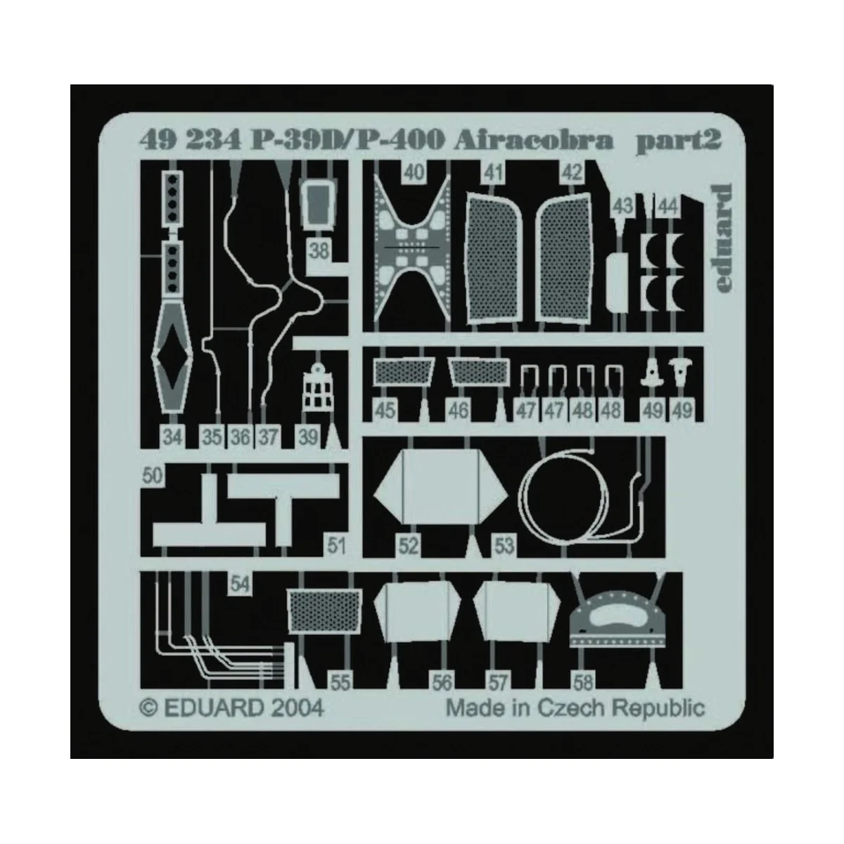 P-39D/P-400 Airacobra für Eduard Bausatz, 1/48 - Eduard Accessories...