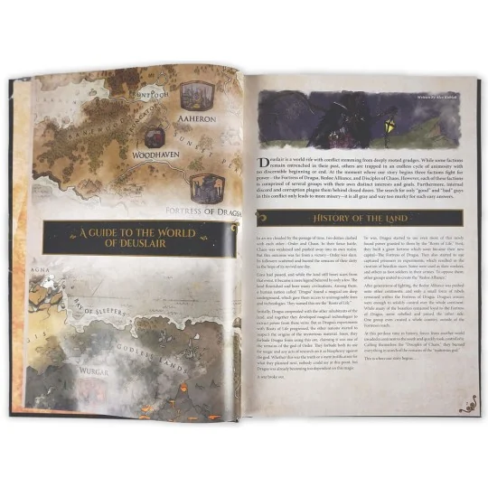 Dungeons & Lasers THE WORLD OF DEUSLAIR: RPG CAMPAIGN (hardcover) -...