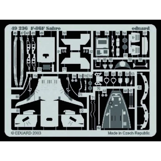 F-86F Sabre, 1/48 - Eduard Accessories 49236