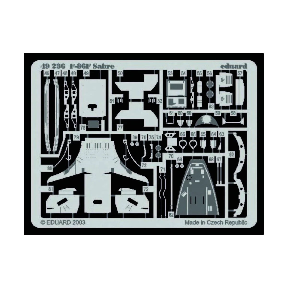 F-86F Sabre, 1/48 - Eduard Accessories 49236