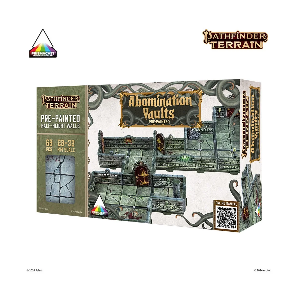 Dungeons & Lasers PATHFINDER TERRAIN: ABOMINATION VAULTS Pre-painte...