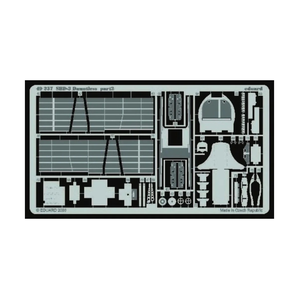 SBD-3 Dauntless für Hasegawa Bausatz - Eduard Accessories 49237
