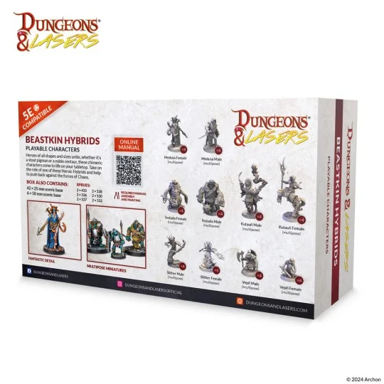 Dungeons & Lasers Miniatures: BEASTKIN HYBRIDS: PLAYABLE CHARACTERS...