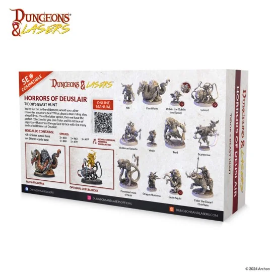 Dungeons & Lasers Miniatures: HORRORS OF DEUSLAIR - Archon Studio D...