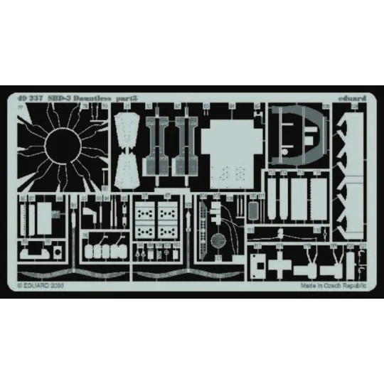 SBD-3 Dauntless für Hasegawa Bausatz - Eduard Accessories 49237