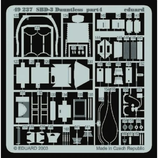 SBD-3 Dauntless für Hasegawa Bausatz - Eduard Accessories 49237