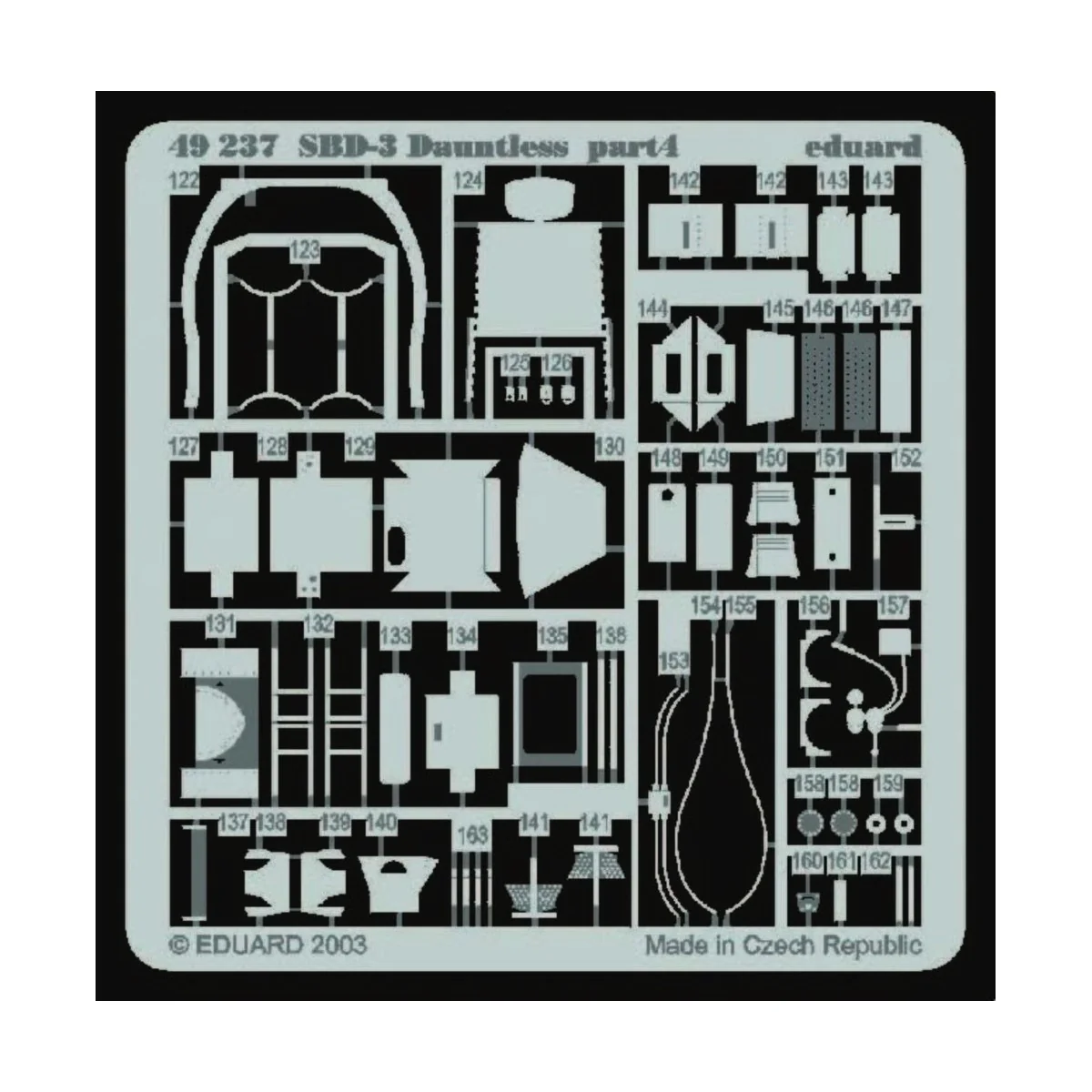 SBD-3 Dauntless für Hasegawa Bausatz, 1/48 - Eduard Accessories 49237