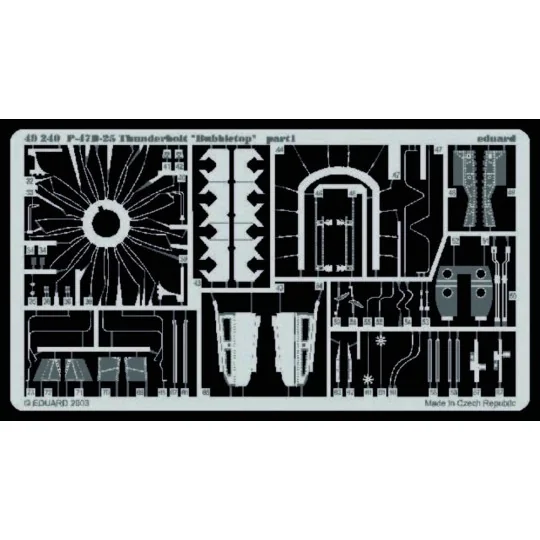 P-47D-25 Thunderbolt Bubbletop für Tamiya Bausatz - Eduard Accessor...