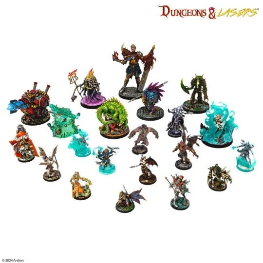 Dungeons & Lasers Miniatures: VICTIMS OF INSANITY - Archon Studio D...