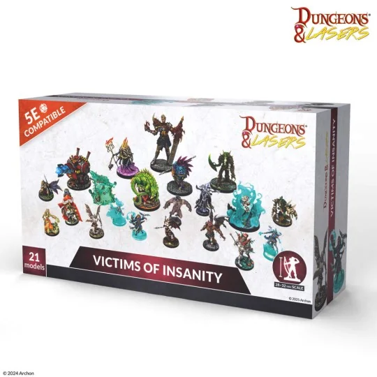Dungeons & Lasers Miniatures: VICTIMS OF INSANITY - Archon Studio D...