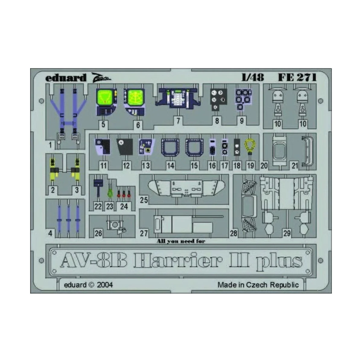 AV-8B Harrier II Plus, 1/48 - Eduard Accessories 49271