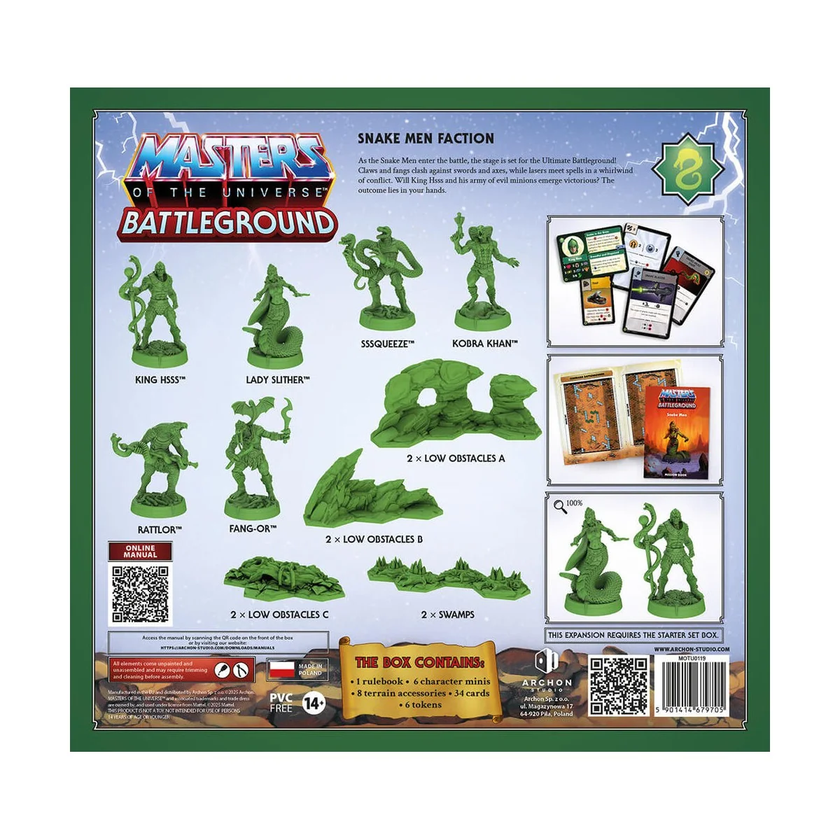 MOTU: BATTLEGROUND Wave 8 - Snake Men Faction (IT) - Archon Studio ...