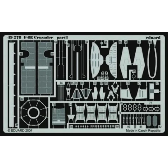 F-8E Crusader für Hasegawa Bausatz, 1/48 - Eduard Accessories 49278