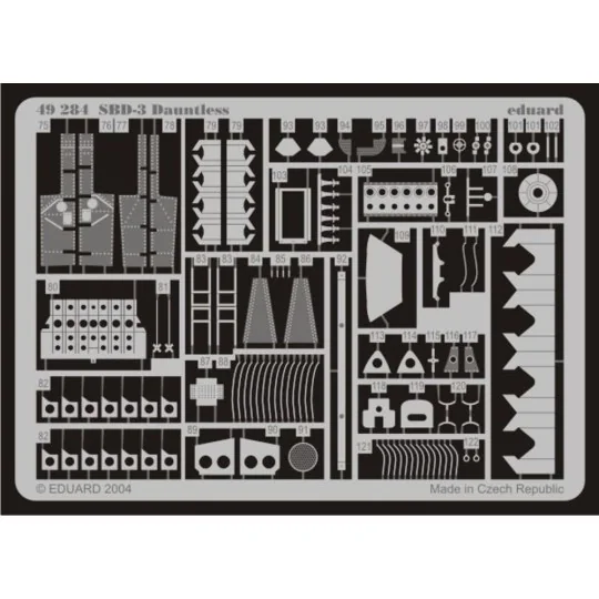 SBD-3 Dauntless für Accurate Bausatz 3411 - Eduard Accessories 49284