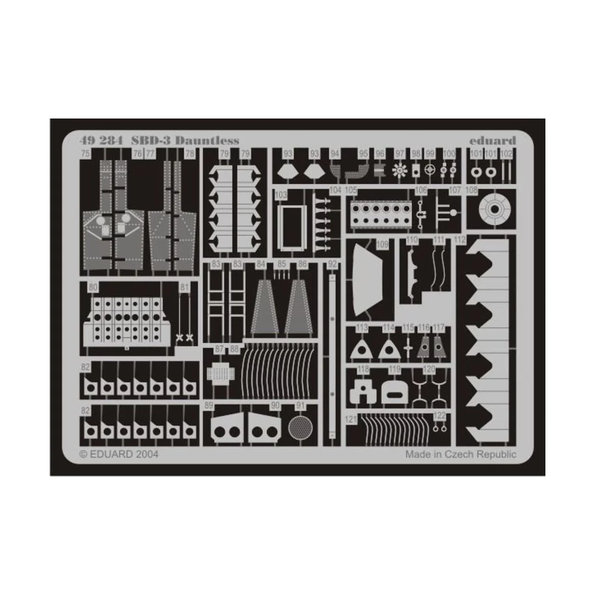 SBD-3 Dauntless für Accurate Bausatz 3411 - Eduard Accessories 49284