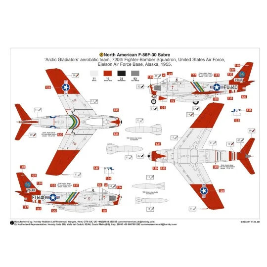 North American F-86F Sabre, 1/48 - Airfix A08111