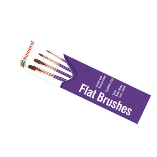 Pinsel Set -flach 3, 5, 7, 10 - Humbrol AG4305