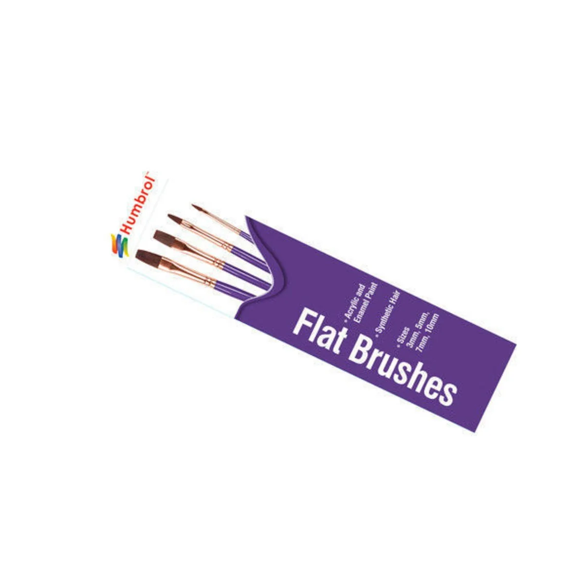 Pinsel Set -flach 3, 5, 7, 10 - Humbrol AG4305