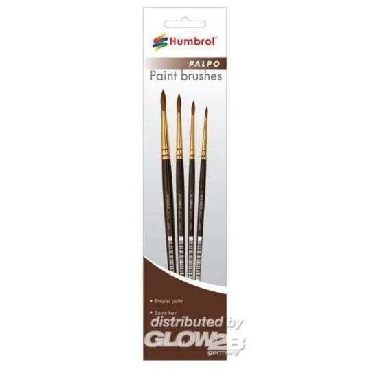 Palpo Pinsel-Set (Größen 000, 0, 2 & 4) - Humbrol AG4250