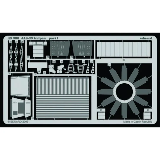 JAS-39 Gripen für Italeri Bausatz, 1/48 - Eduard Accessories 49300