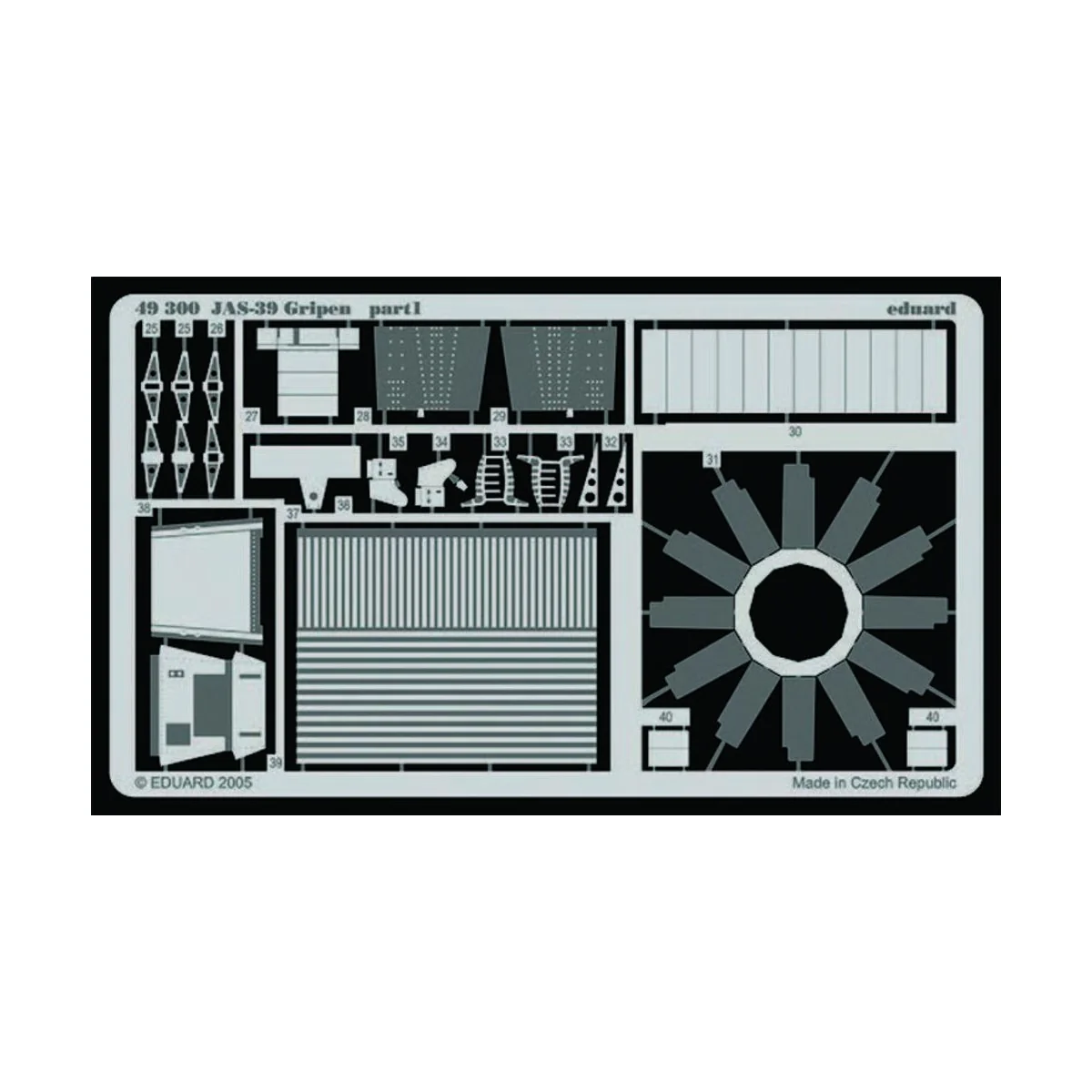 JAS-39 Gripen für Italeri Bausatz, 1/48 - Eduard Accessories 49300