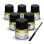 Acrylic Colour Set ”Military” Aircraft 6 x 12 ml + Brush - Heller 9402