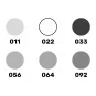 Acrylic Colour Set ”Civil Aircraft” 6 x 12 ml + Brush - Heller 9401