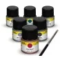 Acrylic Colour Set ”Navy” 6 x 12 ml + Brush - Heller 9405