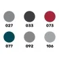 Acrylic Colour Set ”Navy” 6 x 12 ml + Brush - Heller 9405