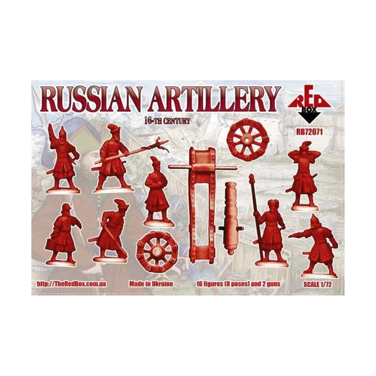 Russian Artillery, 16th century, 1/72 - Red Box RB72071