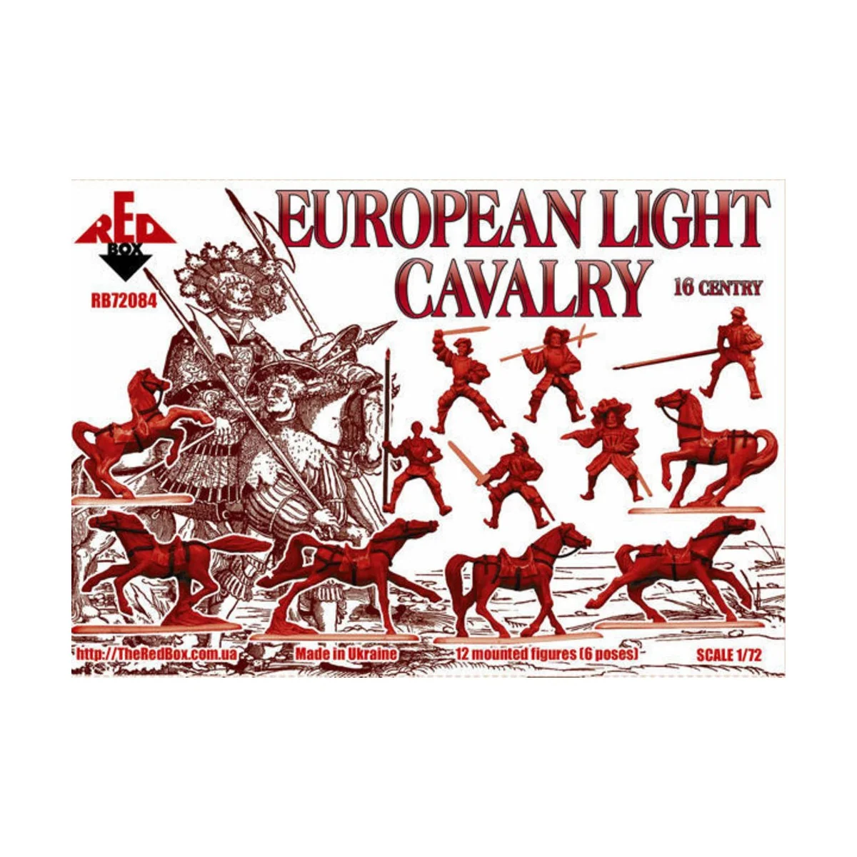 European cavalry, 16th century, set 1, 1/72 - Red Box RB72084