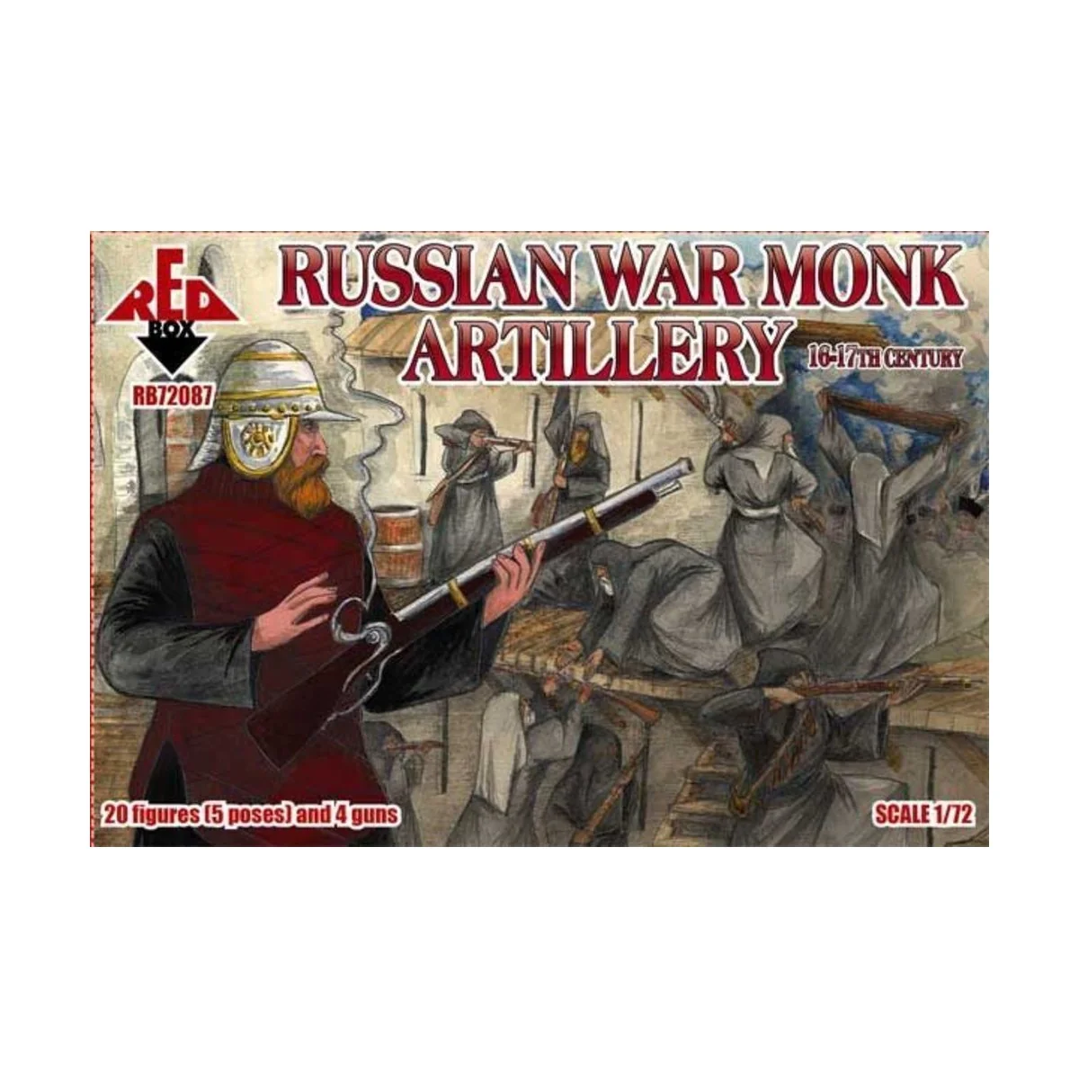 Russian war monk artillery, 16-17th centu, 1/72 - Red Box RB72087